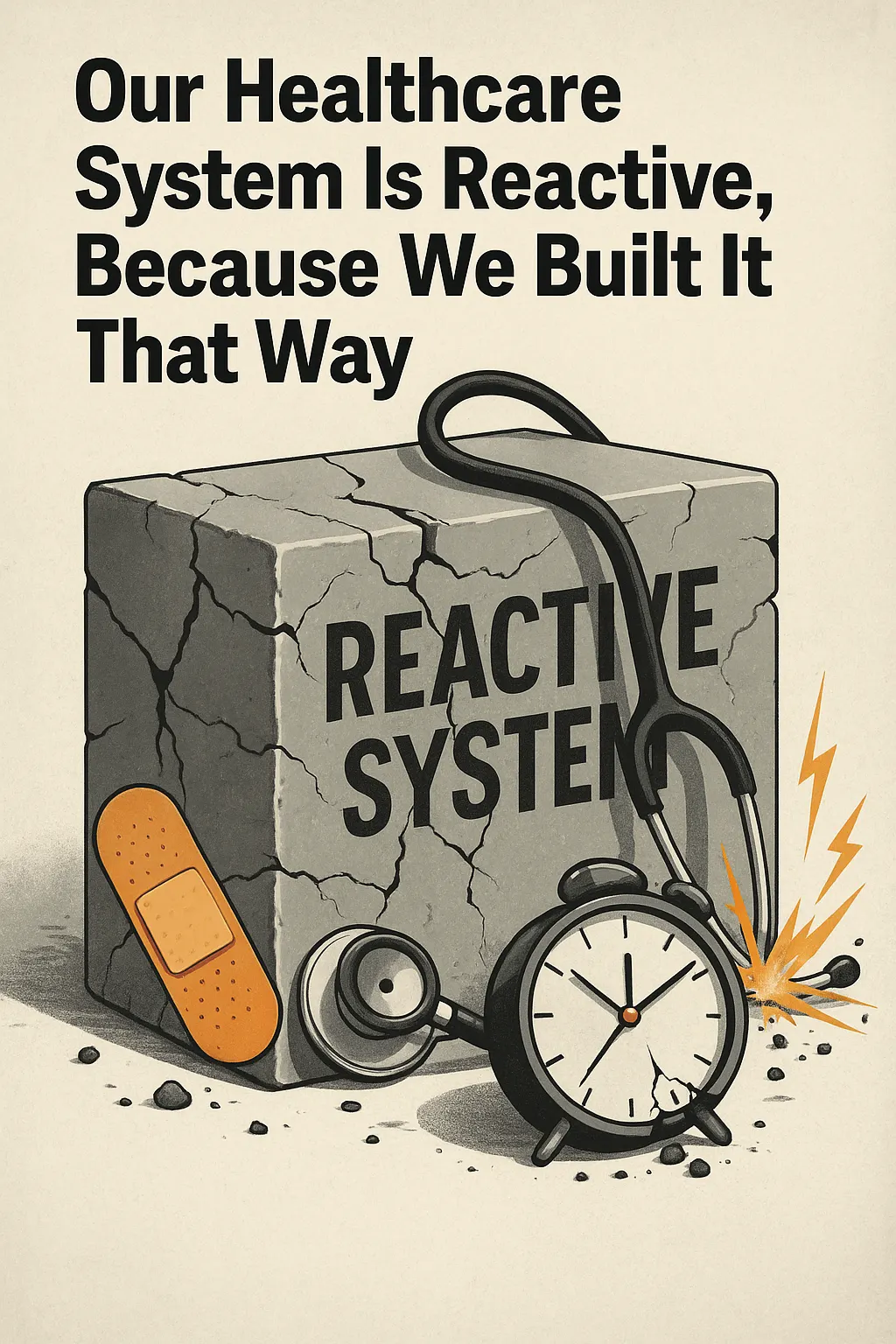 Healthcare system illustration